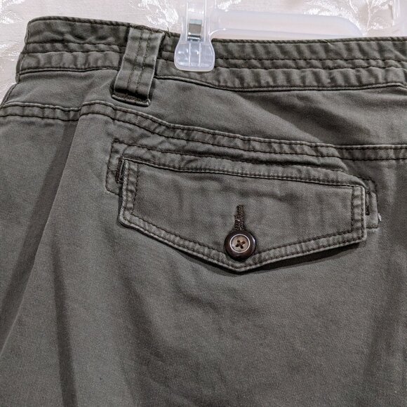 Vintage Y2K Cargo Pants 24W Relaxed Fit High Rise Cotton Comfy Grunge Alt Pocket - Picture 5 of 6